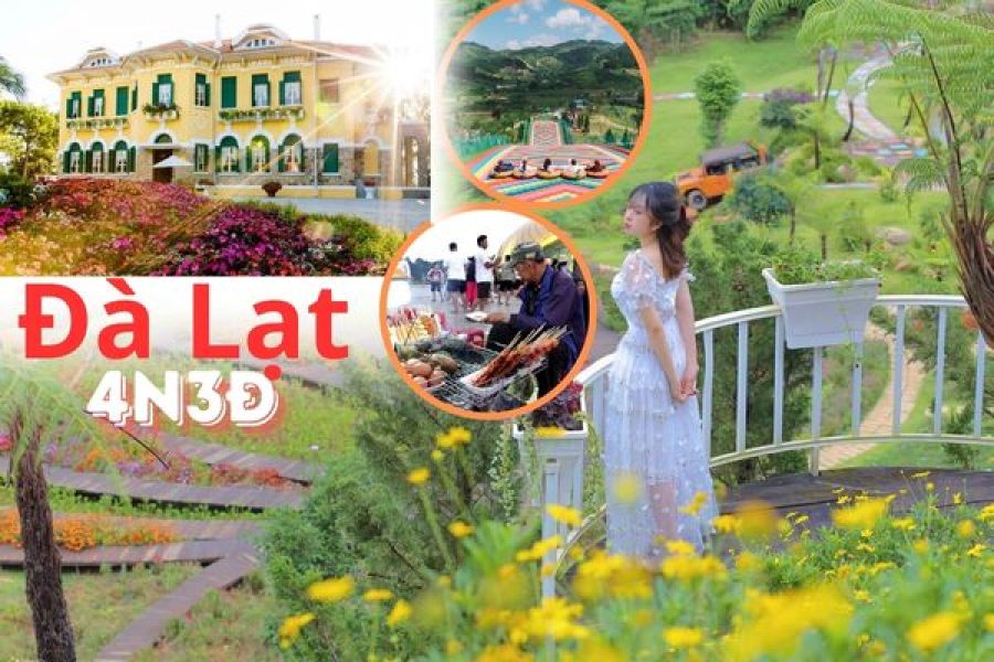 Tour ĐÀ LẠT 4N3Đ -đón trưa tiễn trưa