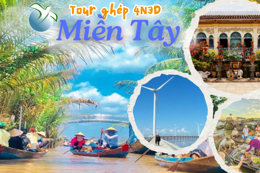 Tour ghép khách lẻ 4N3Đ CẦN THƠ – CỒN SƠN – SÓC TRĂNG  – BẠC LIÊU – CÀ MAU – CẦN THƠ